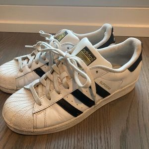 Adidas Superstars Black and White